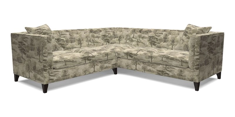 Haresfield Corner Sofa in Two Tone Plain Biscuit