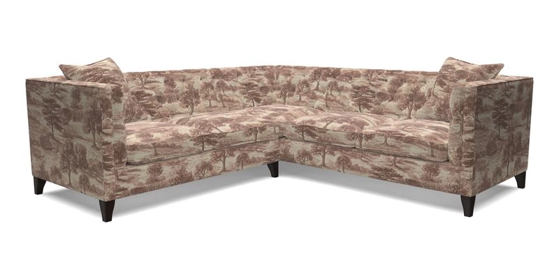Haresfield Corner Sofa in Two Tone Plain Biscuit