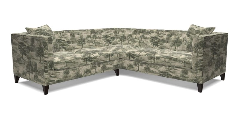 Haresfield Corner Sofa in Two Tone Plain Biscuit