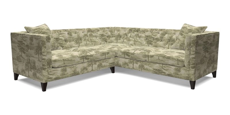 Haresfield Corner Sofa in Two Tone Plain Biscuit