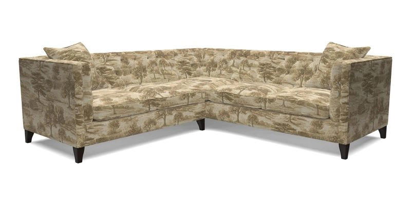 Haresfield Corner Sofa in Two Tone Plain Biscuit