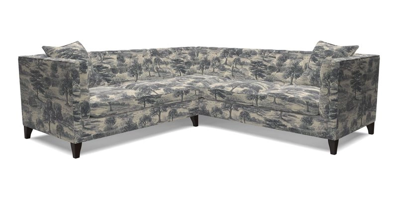 Haresfield Corner Sofa in Two Tone Plain Biscuit
