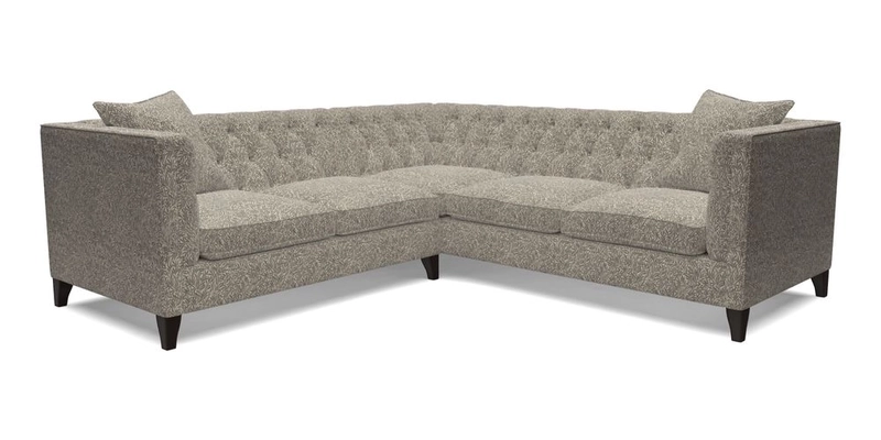 Haresfield Corner Sofa in Two Tone Plain Biscuit