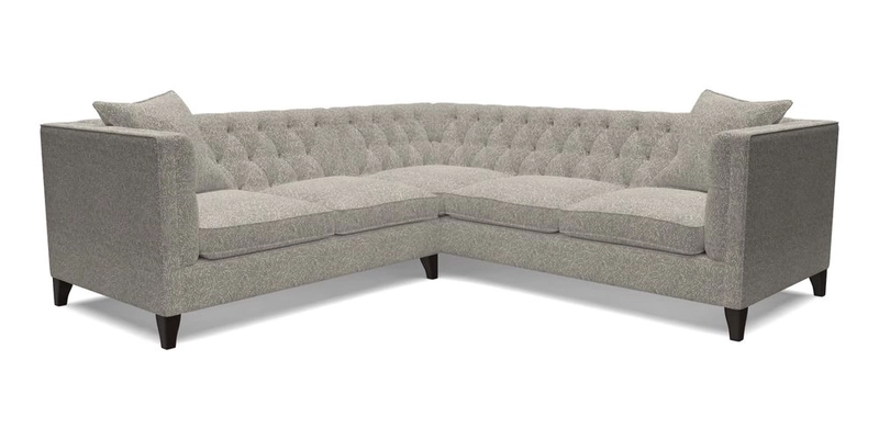 Haresfield Corner Sofa in Two Tone Plain Biscuit