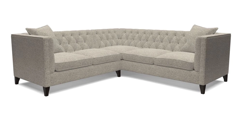 Haresfield Corner Sofa in Two Tone Plain Biscuit