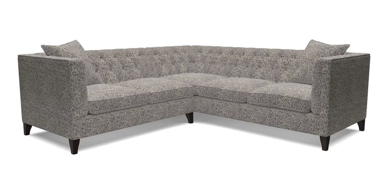 Haresfield Corner Sofa in Two Tone Plain Biscuit