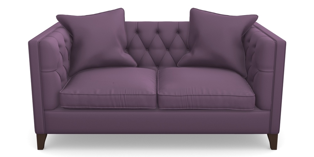 Product photograph of Haresfield 2 Seater Sofa In Clever Glossy Velvet - Blackcurrant from Sofas and Stuff Limited