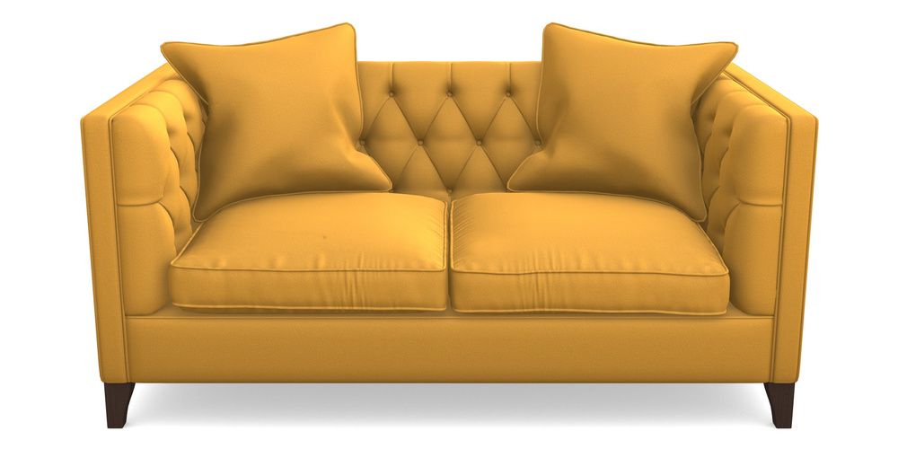 Product photograph of Haresfield 2 Seater Sofa In Clever Glossy Velvet - Fools Gold from Sofas and Stuff Limited