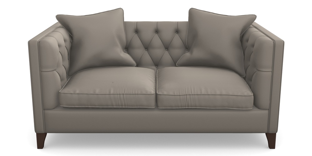 Product photograph of Haresfield 2 Seater Sofa In Clever Glossy Velvet - Mole from Sofas and Stuff Limited