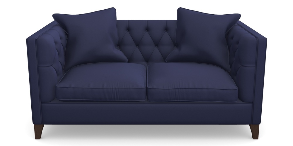 Product photograph of Haresfield 2 Seater Sofa In Clever Glossy Velvet - Navy from Sofas and Stuff Limited