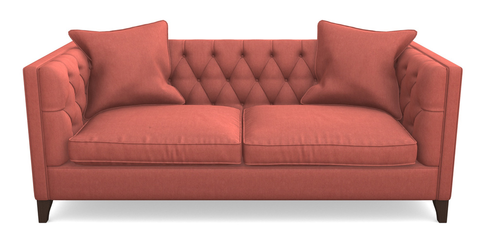 Product photograph of Haresfield 3 Seater Sofa In Clever Tough And Eco Velvet - Damson from Sofas and Stuff Limited