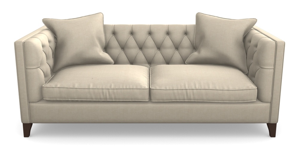 Product photograph of Haresfield 3 Seater Sofa In Super Soft Velvet - Hessian from Sofas and Stuff Limited