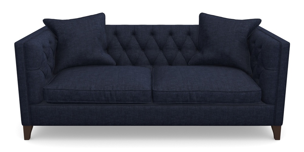 Product photograph of Haresfield 3 Seater Sofa In Super Soft Velvet - Navy from Sofas and Stuff Limited