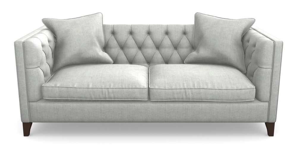 Product photograph of Haresfield 3 Seater Sofa In Super Soft Velvet - Silver from Sofas and Stuff Limited