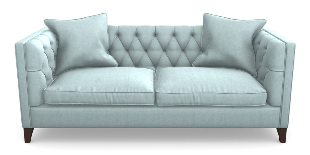 Product photograph of Haresfield 3 Seater Sofa In Super Soft Velvet - Sky from Sofas and Stuff Limited