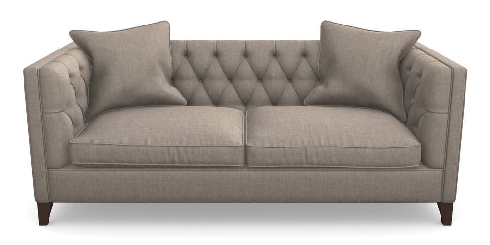 Product photograph of Haresfield 3 Seater Sofa In Super Soft Velvet - Wicker from Sofas and Stuff Limited