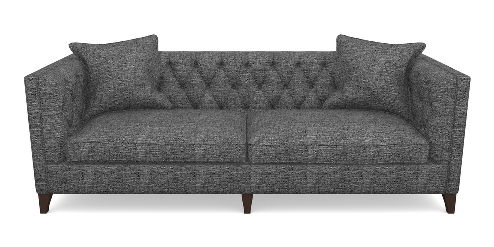 Product photograph of Haresfield 4 Seater Sofa In Aqua Clean Hove - Charcoal from Sofas and Stuff Limited