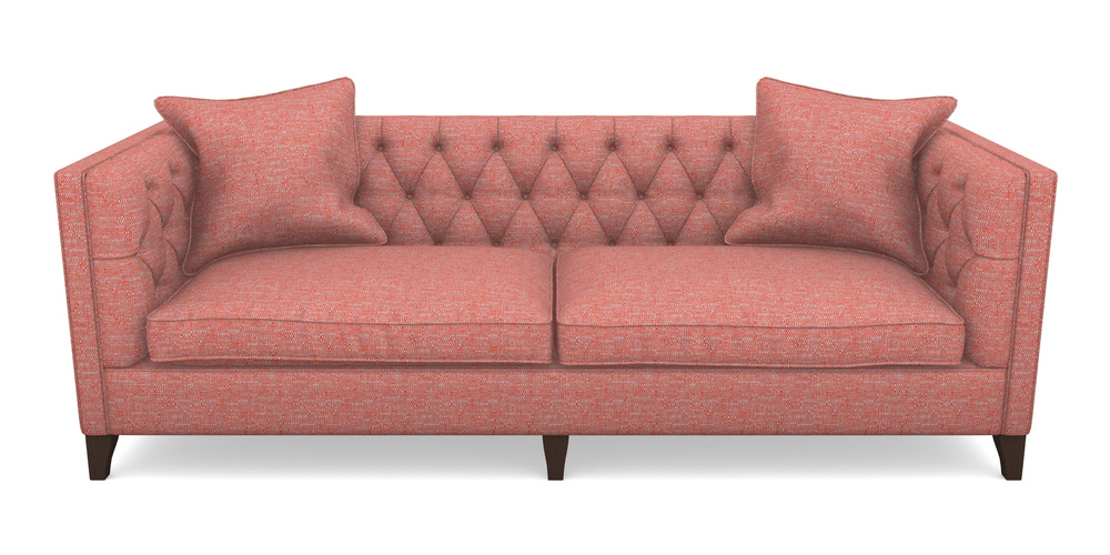 Product photograph of Haresfield 4 Seater Sofa In Aqua Clean Hove - Chilli from Sofas and Stuff Limited