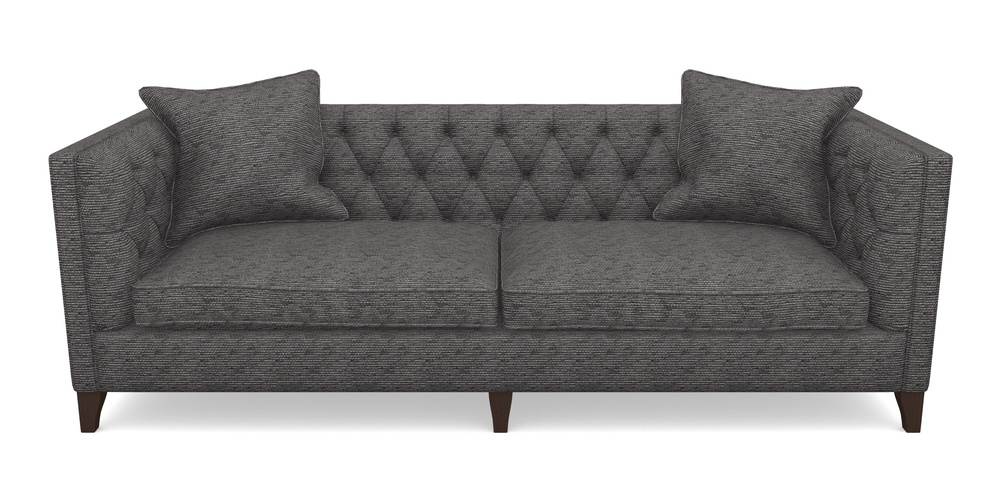 Product photograph of Haresfield 4 Seater Sofa In Aqua Clean Oban - Jet from Sofas and Stuff Limited