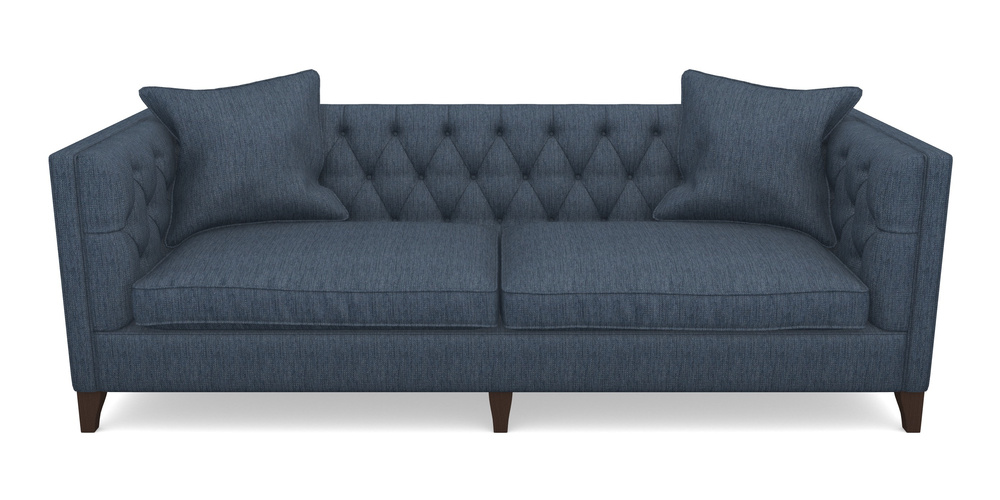 Product photograph of Haresfield 4 Seater Sofa In Aqua Clean Tenby - Navy from Sofas and Stuff Limited