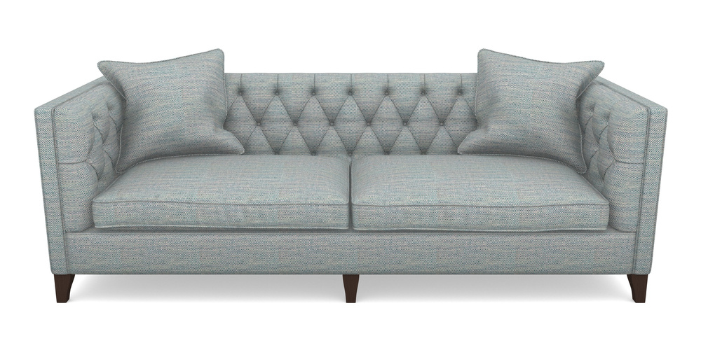 Product photograph of Haresfield 4 Seater Sofa In Basket Weave - Blue from Sofas and Stuff Limited