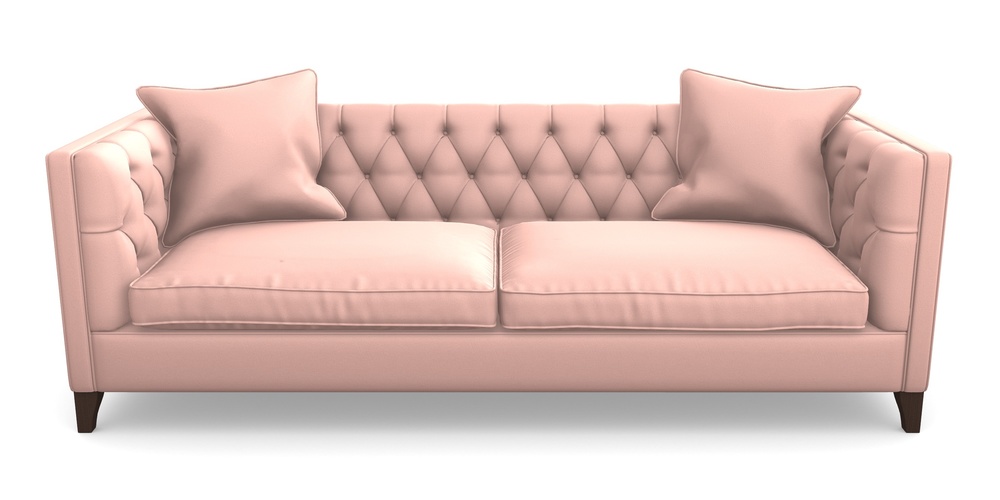 Product photograph of Haresfield 4 Seater Sofa In Clever Glossy Velvet - Tutu from Sofas and Stuff Limited