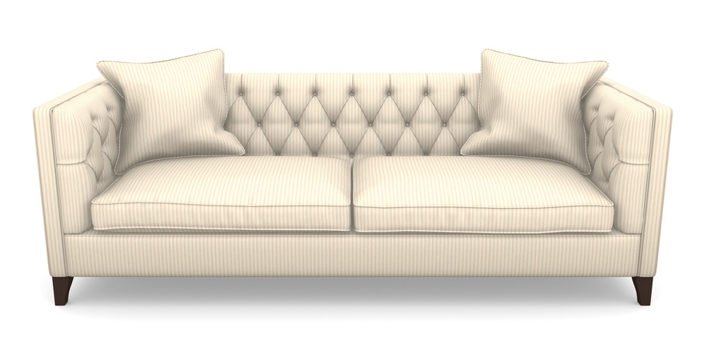 Product photograph of Haresfield 4 Seater Sofa In Cotton Stripe - Pink from Sofas and Stuff Limited