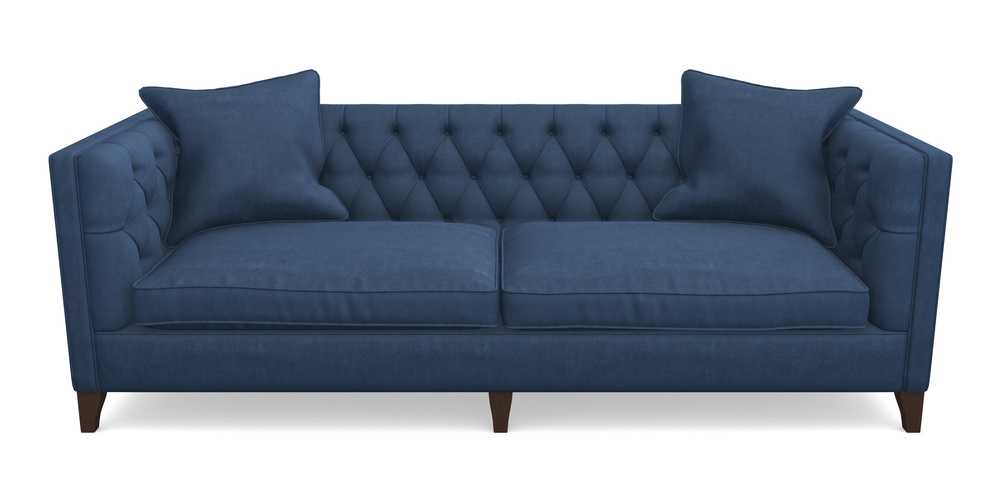 Product photograph of Haresfield 4 Seater Sofa In Clever Tough And Eco Velvet - Agean from Sofas and Stuff Limited