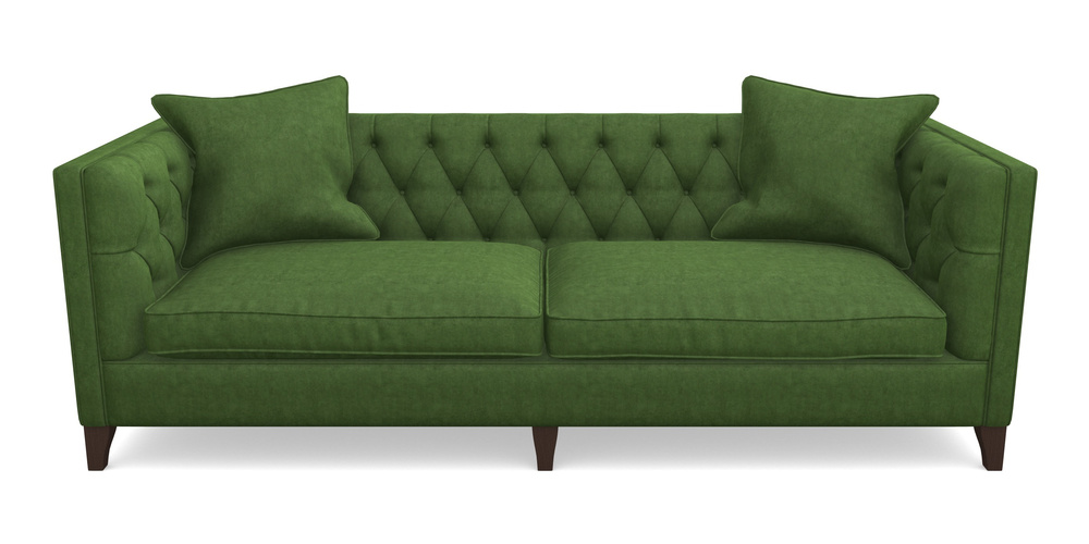 Product photograph of Haresfield 4 Seater Sofa In Clever Tough And Eco Velvet - Shamrock from Sofas and Stuff Limited