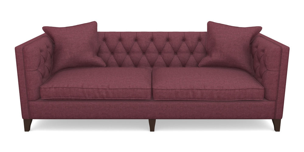 Product photograph of Haresfield 4 Seater Sofa In Easy Clean Plain - Chianti from Sofas and Stuff Limited