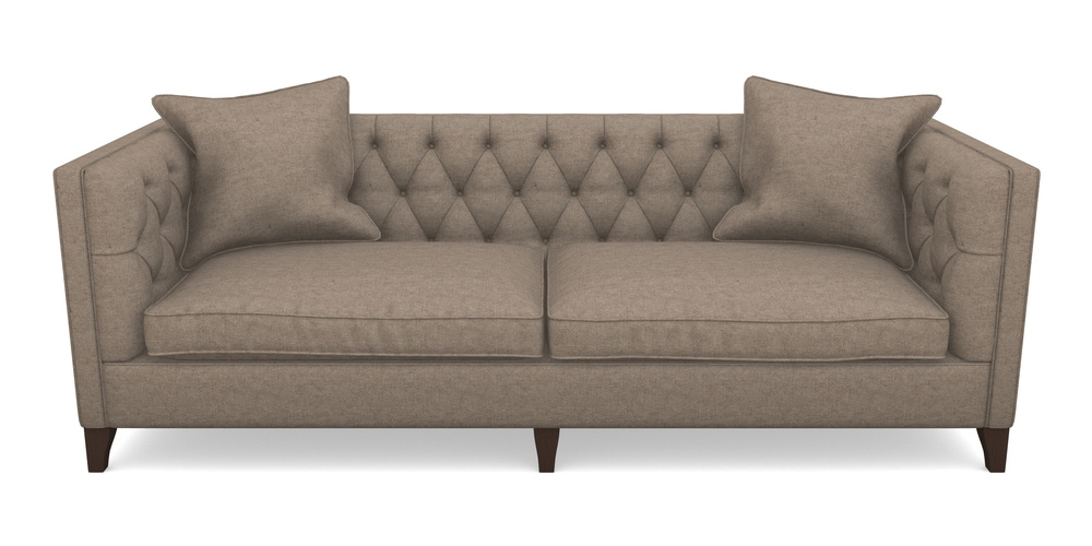 Product photograph of Haresfield 4 Seater Sofa In Easy Clean Plain - Camel from Sofas and Stuff Limited