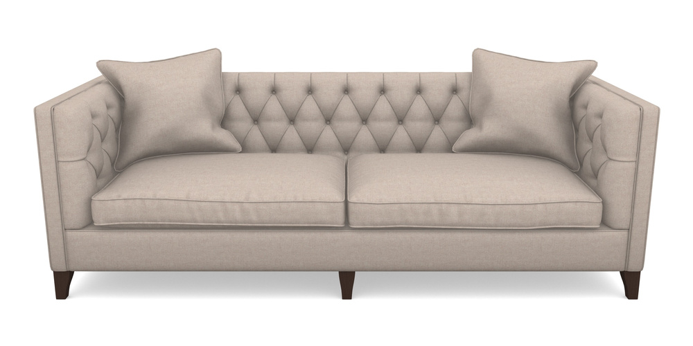 Product photograph of Haresfield 4 Seater Sofa In Easy Clean Plain - Cream from Sofas and Stuff Limited