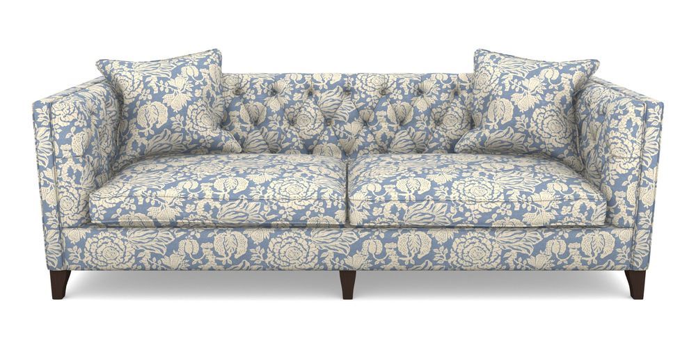 Product photograph of Haresfield 4 Seater Sofa In V A Brompton Collection - Flowering Kale - Morning Blue from Sofas and Stuff Limited