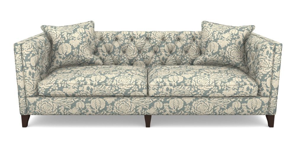 Product photograph of Haresfield 4 Seater Sofa In V A Brompton Collection - Flowering Kale - Pebble from Sofas and Stuff Limited