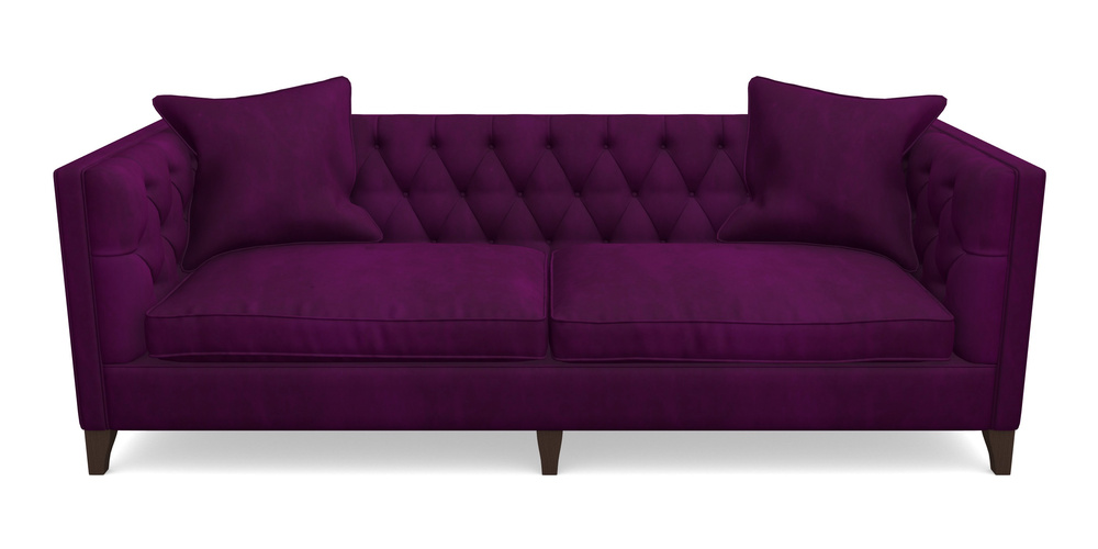 Product photograph of Haresfield 4 Seater Sofa In House Clever Velvet - Aubergine from Sofas and Stuff Limited