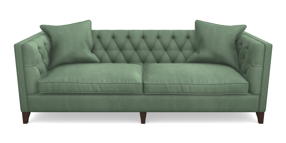 Product photograph of Haresfield 4 Seater Sofa In House Clever Velvet - Celadon from Sofas and Stuff Limited