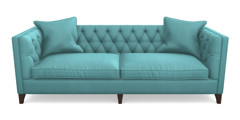 Product photograph of Haresfield 4 Seater Sofa In House Clever Velvet - Duck Egg from Sofas and Stuff Limited