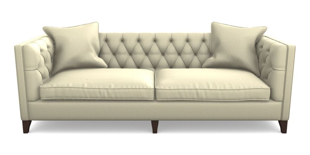 Product photograph of Haresfield 4 Seater Sofa In House Velvet - Latte from Sofas and Stuff Limited