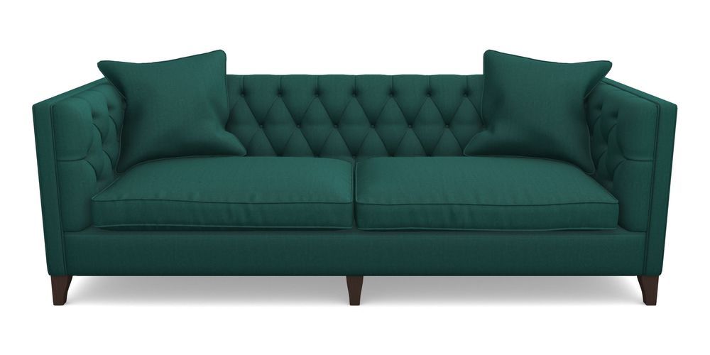 Product photograph of Haresfield 4 Seater Sofa In House Velvet - Peacock from Sofas and Stuff Limited