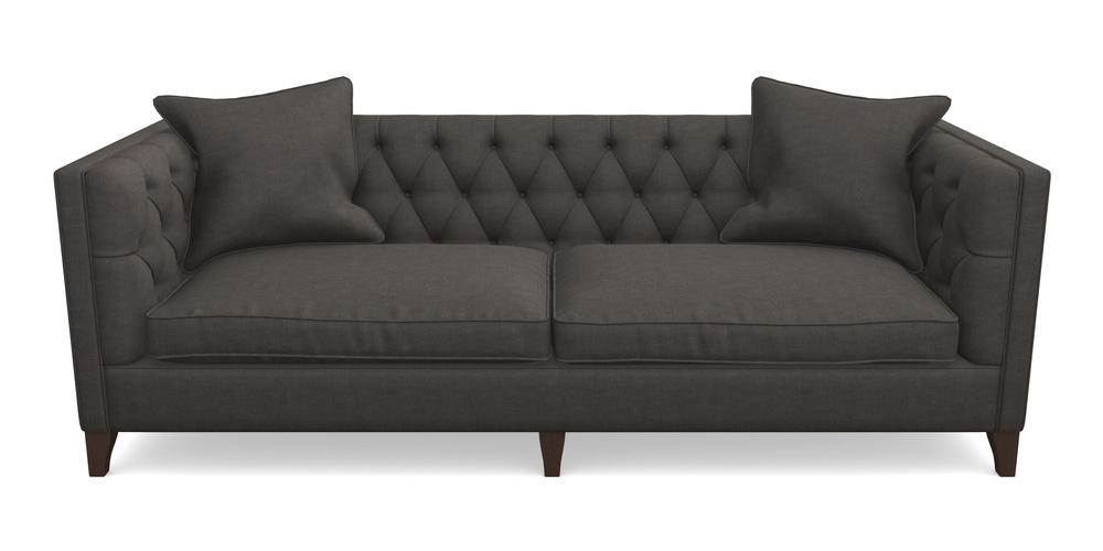 Product photograph of Haresfield 4 Seater Sofa In Super Soft Velvet - Mocha from Sofas and Stuff Limited