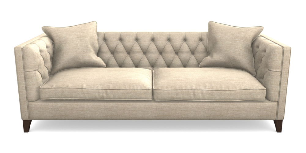 Product photograph of Haresfield 4 Seater Sofa In Textured Velvet - Almond from Sofas and Stuff Limited