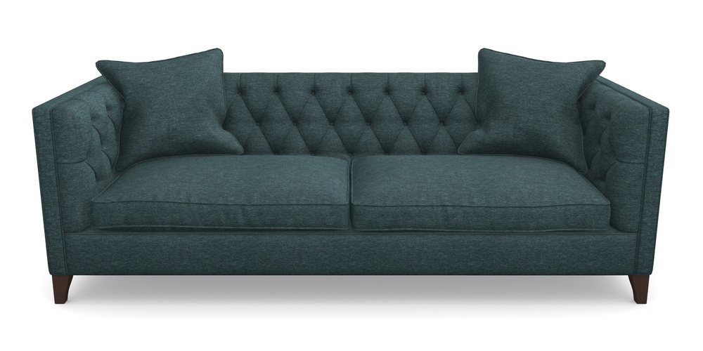 Product photograph of Haresfield 4 Seater Sofa In Textured Velvet - Atlantic from Sofas and Stuff Limited