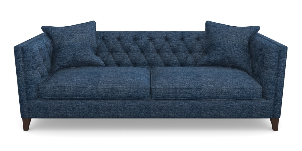 Product photograph of Haresfield 4 Seater Sofa In Textured Velvet - Denim from Sofas and Stuff Limited