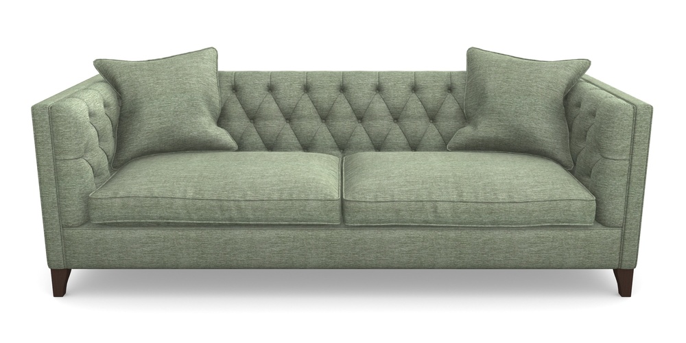 Product photograph of Haresfield 4 Seater Sofa In Textured Velvet - Seagrass from Sofas and Stuff Limited