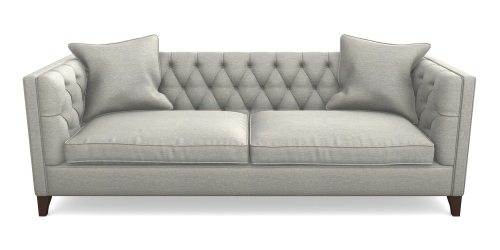 Product photograph of Haresfield 4 Seater Sofa In Textured Velvet - Silver from Sofas and Stuff Limited