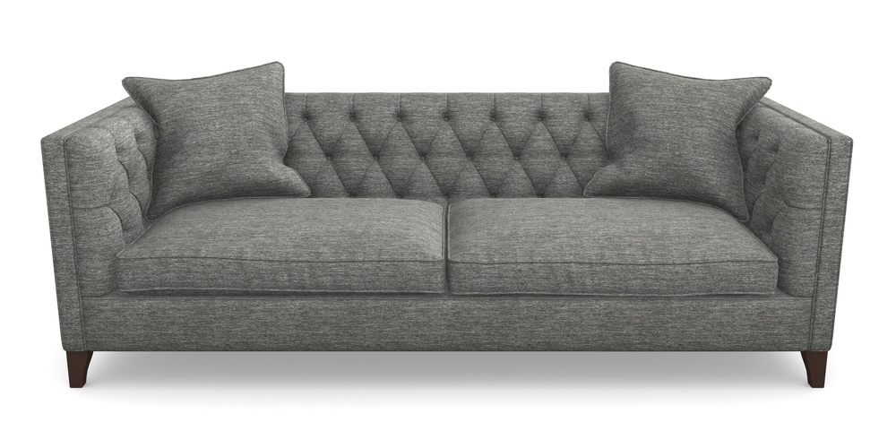 Product photograph of Haresfield 4 Seater Sofa In Textured Velvet - Slate from Sofas and Stuff Limited