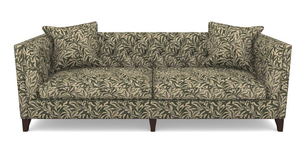 Product photograph of Haresfield 4 Seater Sofa In V A Drawn From Nature - Willow Bough Large - Dark Green from Sofas and Stuff Limited