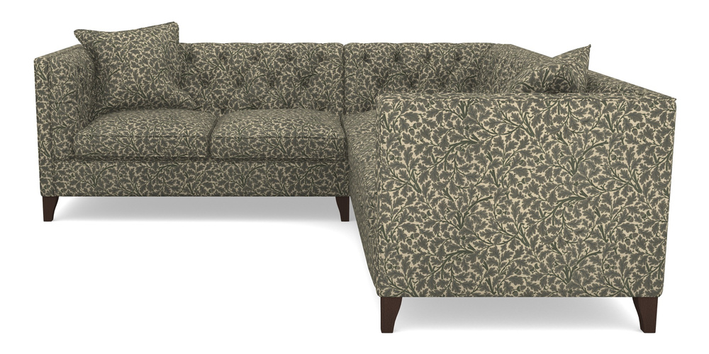 Product photograph of Haresfield Large Corner Group In V A Drawn From Nature Collection - Oak Tree - Dark Green from Sofas and Stuff Limited