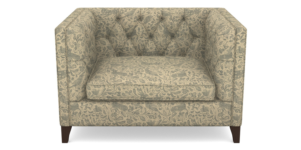 Product photograph of Haresfield Snuggler In V A Drawn From Nature - Bird And Rabbit - Duck Egg from Sofas and Stuff Limited