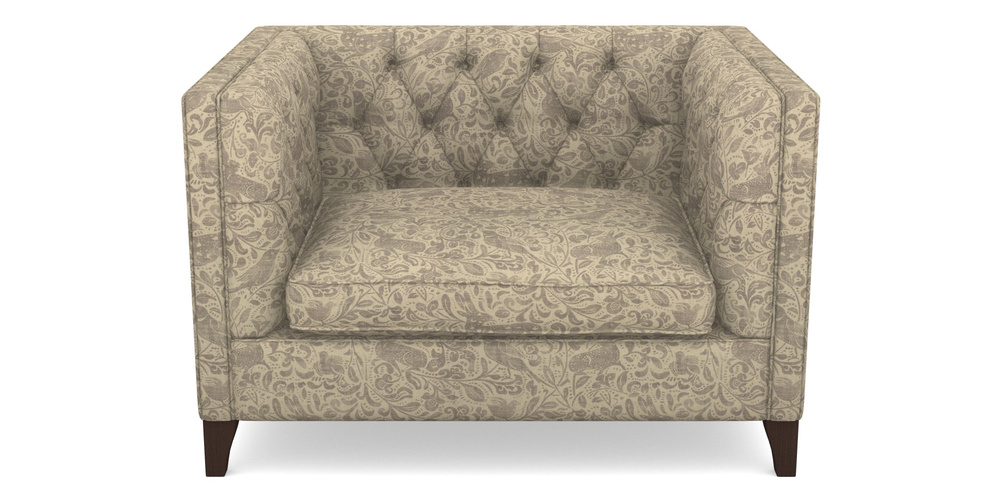 Product photograph of Haresfield Snuggler In V A Drawn From Nature - Bird And Rabbit - Grey from Sofas and Stuff Limited